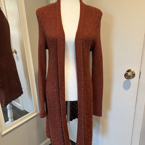 Belldini Sweaters - Ladies Belldini Open front cardigan sweater brick color Size Small